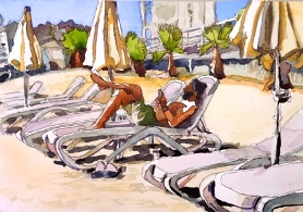 Peter Gulian Painting Car